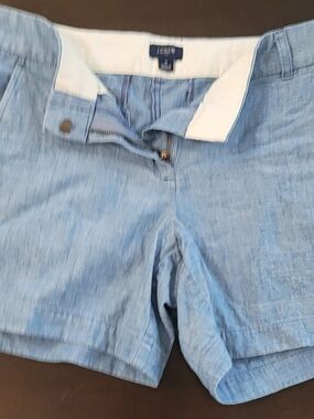 J. Crew Light Blue Denim-Style Women's Shorts